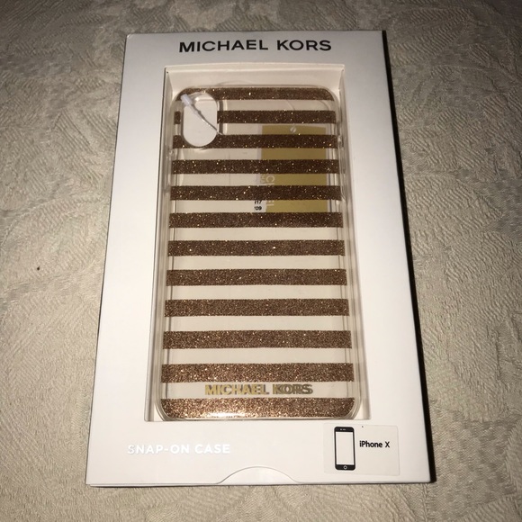 Michael Kors Accessories - Michael Kors MK iPhone X case Gold NEW